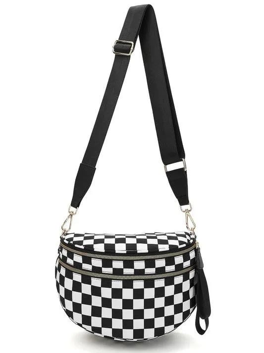 🔥Flash Sale - 49% OFF Checkered Bum Bag