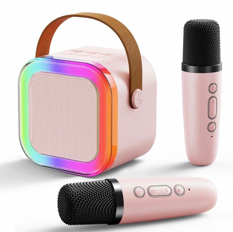 🌸Last Day 49% OFF 🔥🔥Mini Karaoke Machine with Wireless Microphones🎵