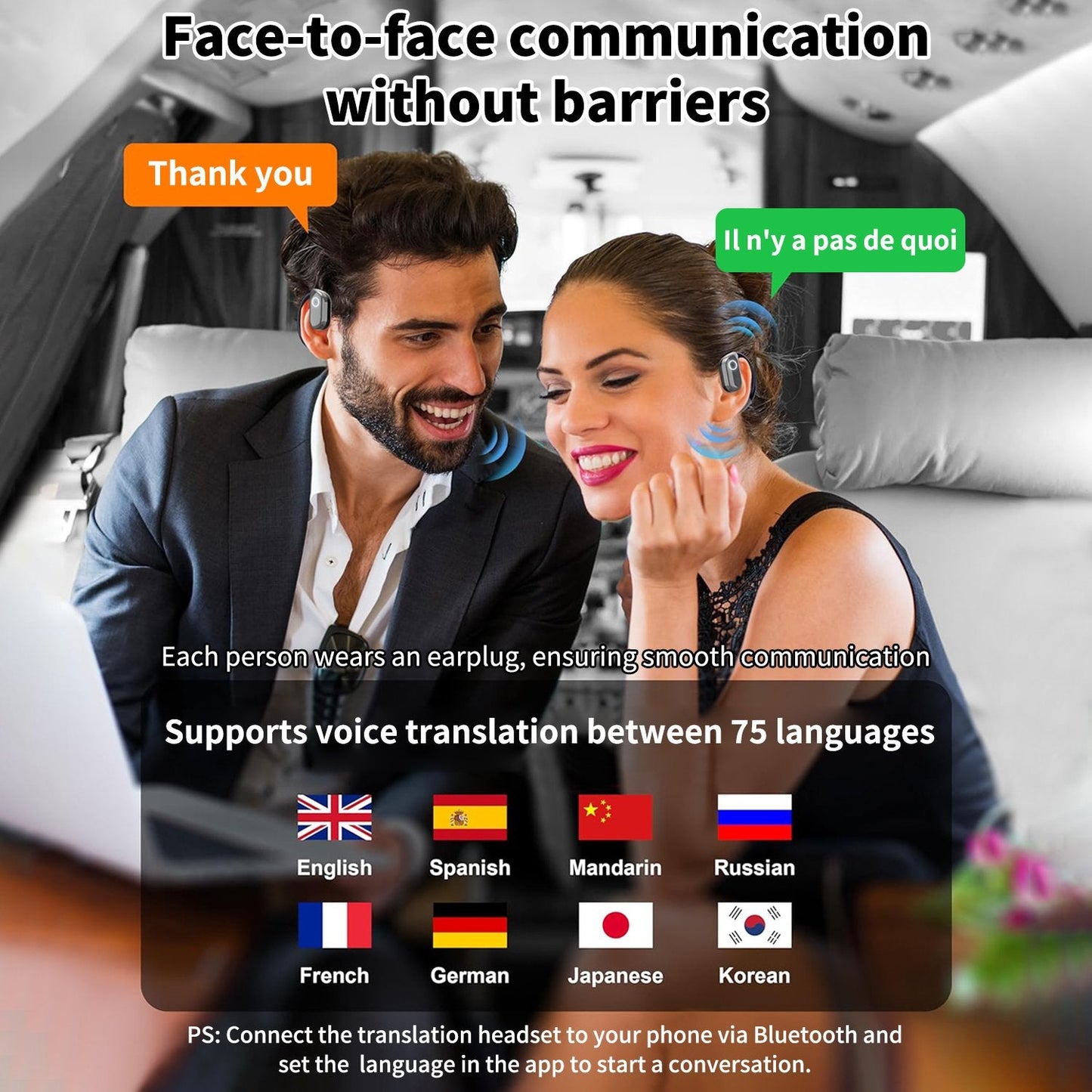 ⏰LAST DAY 49%OFF💎AI Translation Wireless OWS Bluetooth5.4 Earphones (Fit iOS & Android)