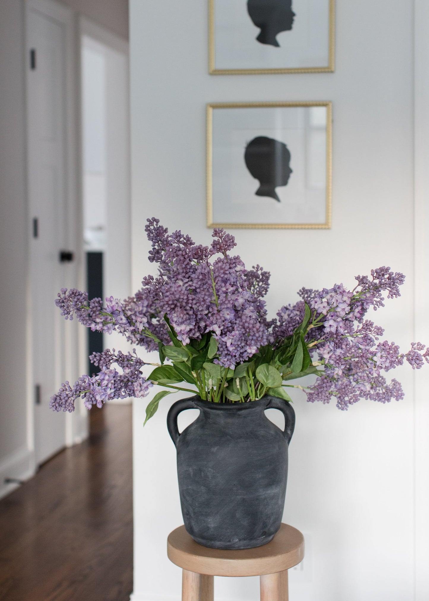 Purple Artificial Lilac Flower Stem - 34.5"