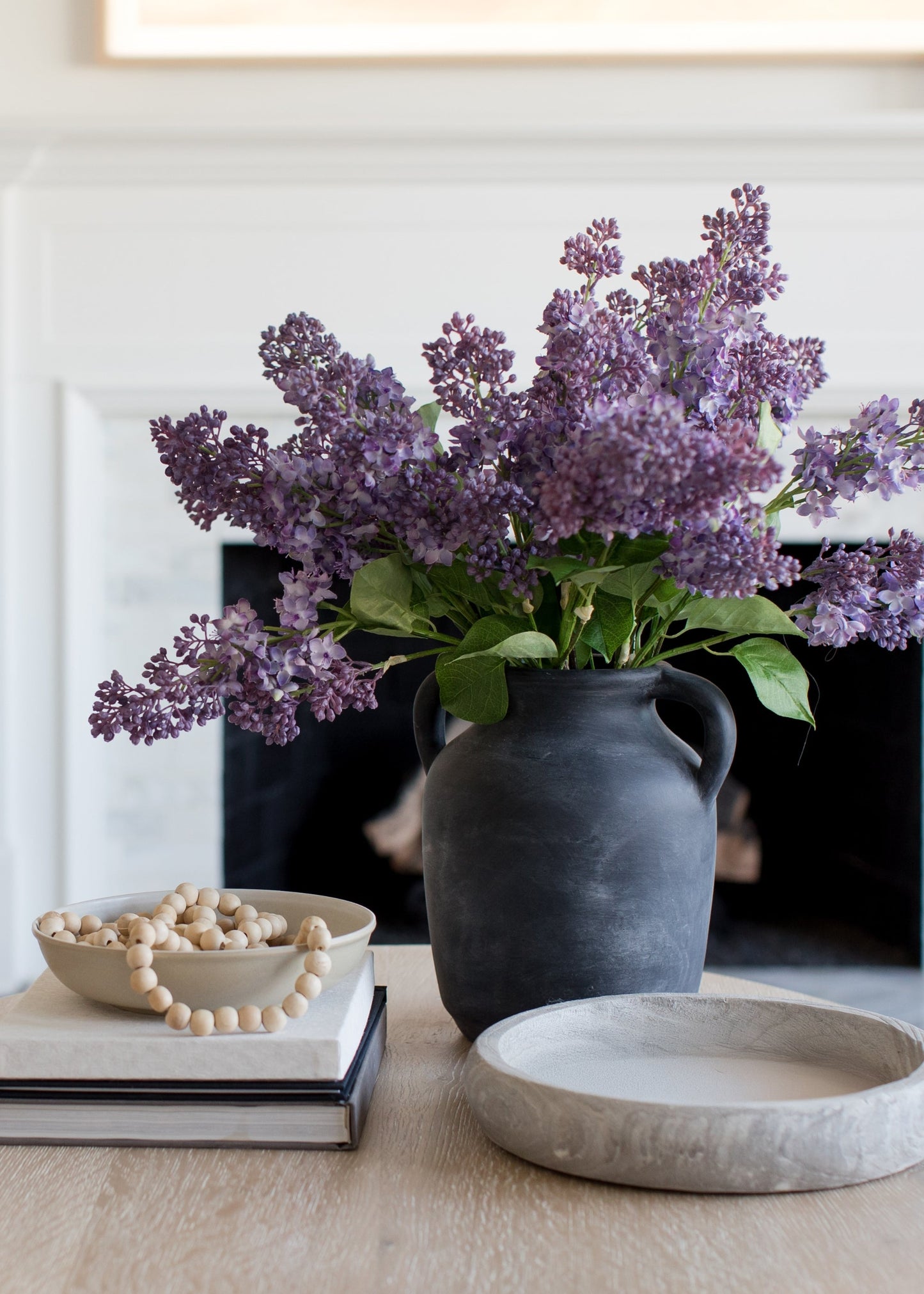 Purple Artificial Lilac Flower Stem - 34.5"
