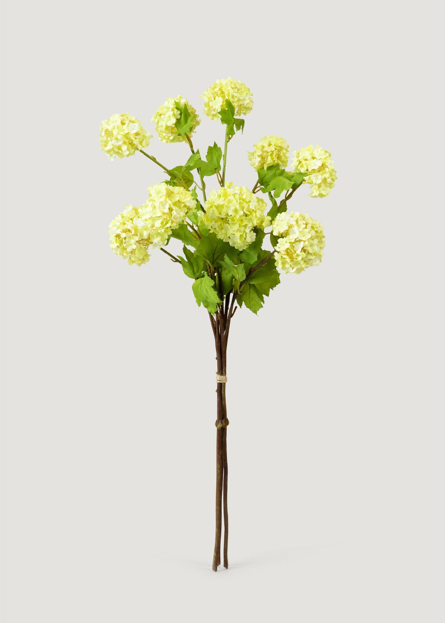 Honeydew Green Snowball Fake Flower Bundle - 31"