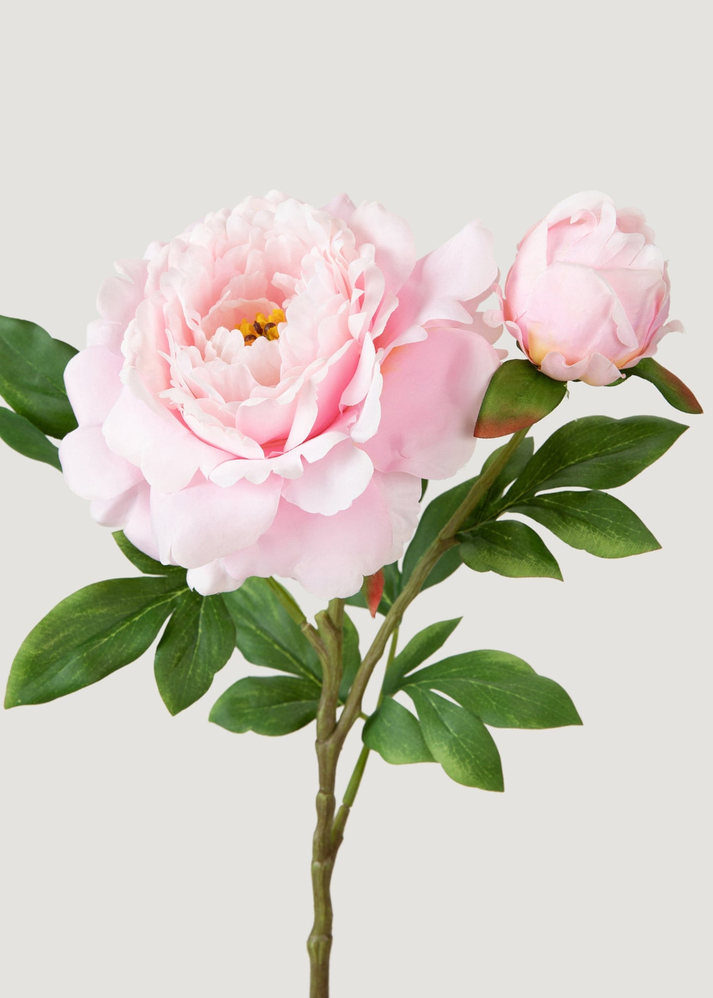 Deluxe Pink Fake Queen Garden Peony Flower - 30"
