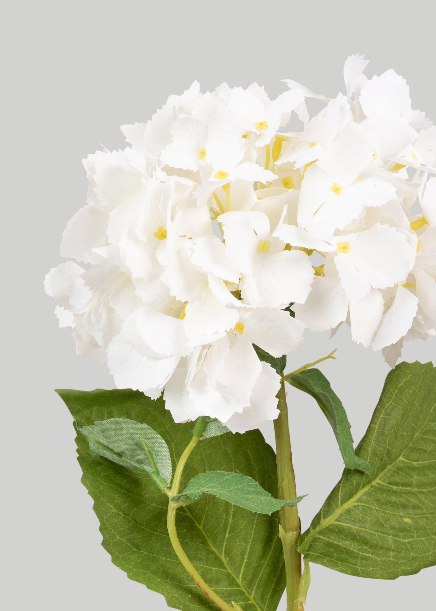 White Real Touch Hydrangea Fake Flower - 20"
