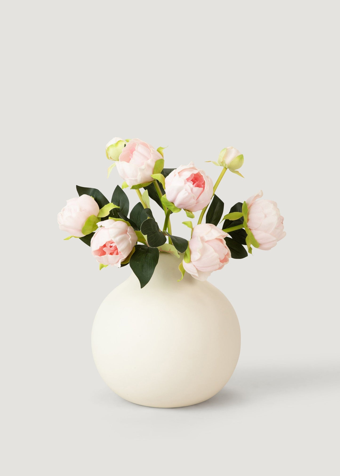 Case of 10 Pink Real Touch Peony Flower Bundles - 10.5"