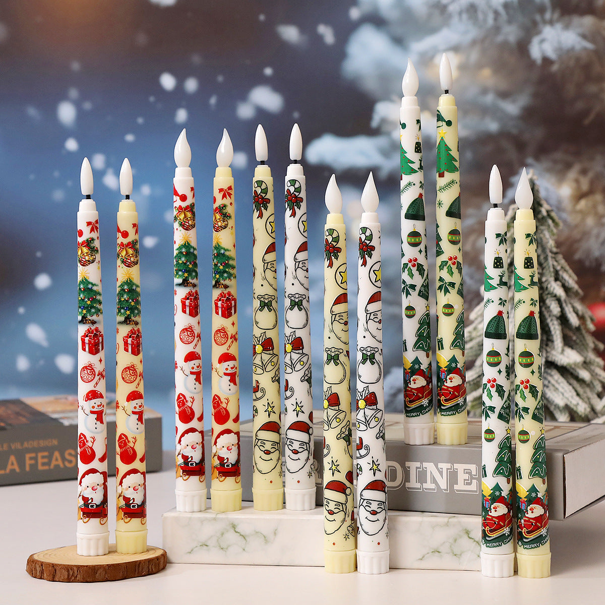 👻🎃Flameless Candles with Magic Wand Remote for Halloween Decor