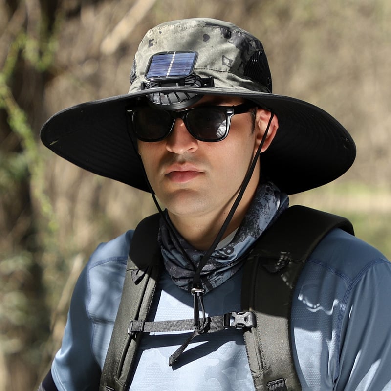 🔥Father's Day Sale 49% OFF - 2025 New Solar Fan Outdoor Fishing Hat