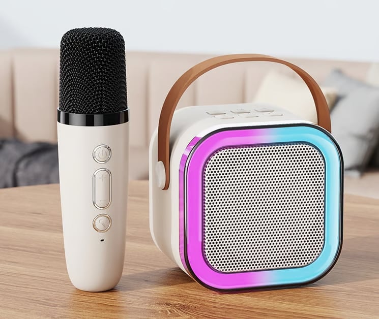 🌸Last Day 49% OFF  🔥🔥Mini Karaoke Machine with Wireless Microphones🎵