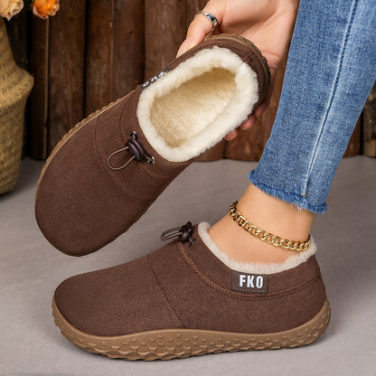 😍Last Day 50% OFF🔥Women’s Warm Plush-Lined Mules – Warm, Comfortable & Non-Slip Winter Shoes