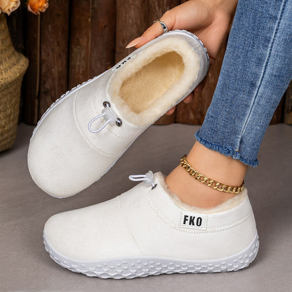 😍Last Day 50% OFF🔥Women’s Warm Plush-Lined Mules – Warm, Comfortable & Non-Slip Winter Shoes