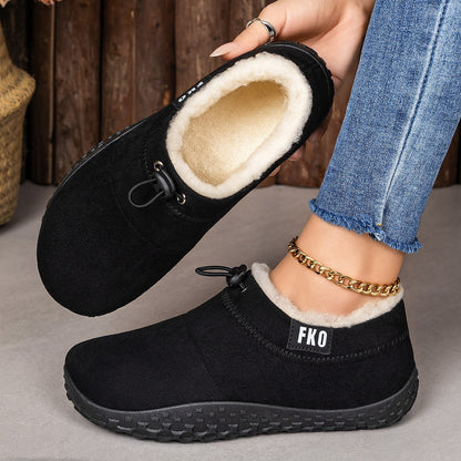 😍Last Day 50% OFF🔥Women’s Warm Plush-Lined Mules – Warm, Comfortable & Non-Slip Winter Shoes