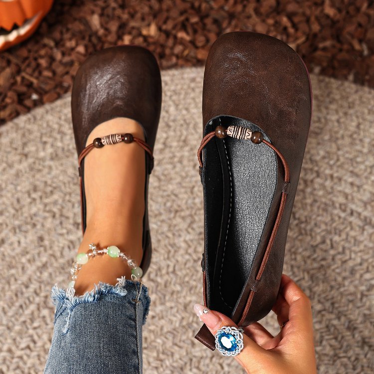 🔥Mega Sale - Buy Now & Save 50% OFF🔥Bohemian Beaded Mary Jane Flats – Vintage Soft Sole Comfort Shoes for Women