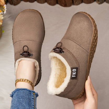 😍Last Day 50% OFF🔥Women’s Warm Plush-Lined Mules – Warm, Comfortable & Non-Slip Winter Shoes