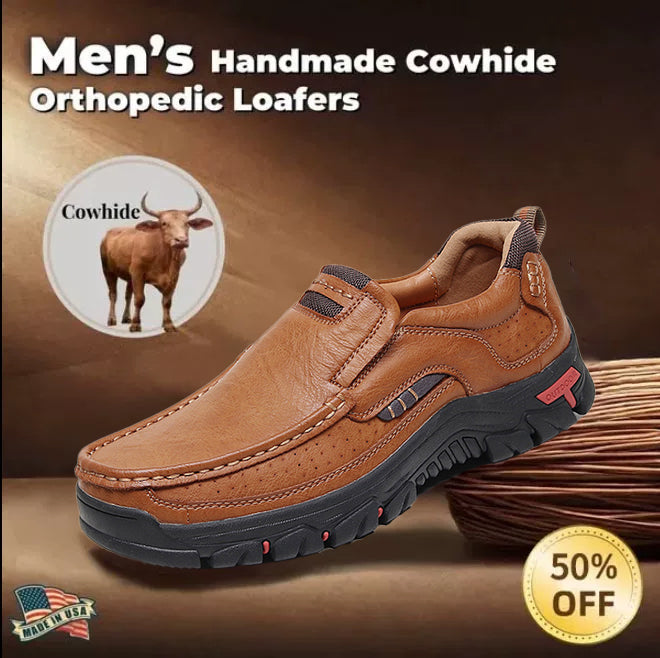 ⏰ 50% off - 2026 Newest Men's Orthopedic Leather Loafers