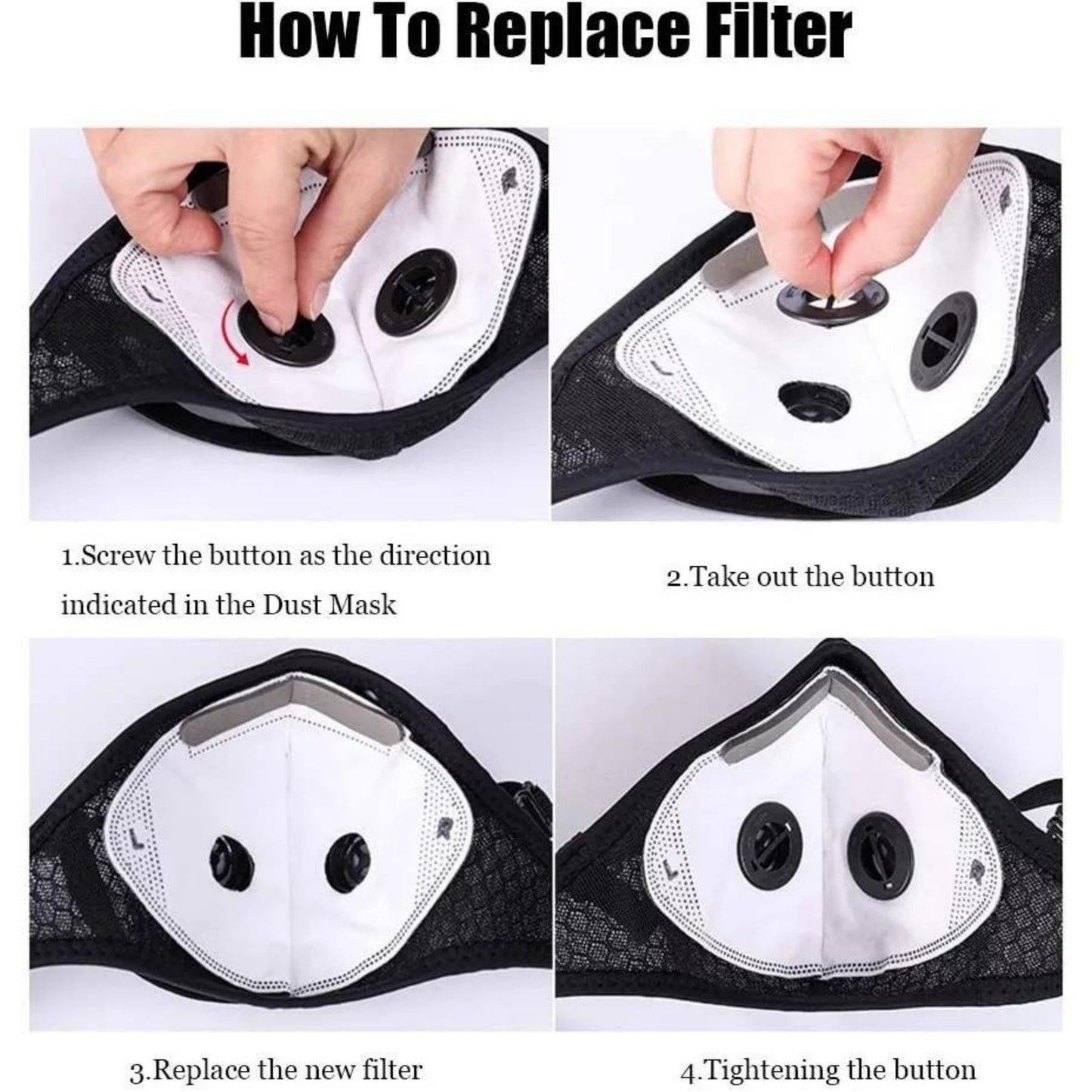 🔥LAST DAY 50% OFF -- 💖Reusable Carbon Filter Dust Mask – Built for Active Lifestyles