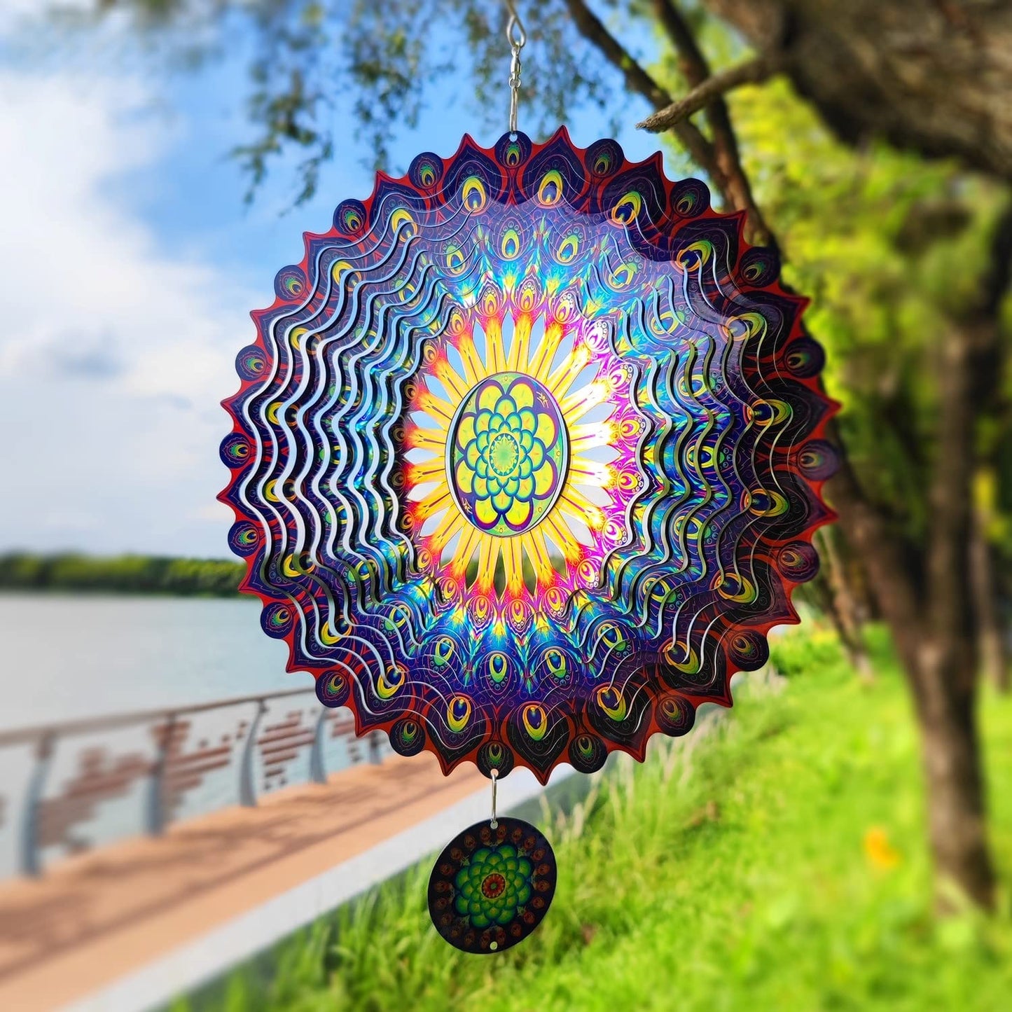 Stainless Steel Wind Spinner - Stunning 3D Effect-🔥🔥Buy 2 items and save 10% off