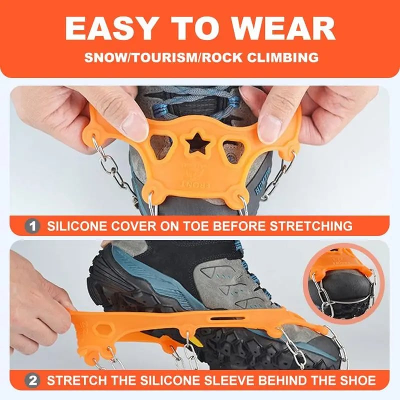 🔥LAST DAY 49% OFF - 🛠️Lightweight Crampons Anti-Slip Traction Snow Grips for Walking