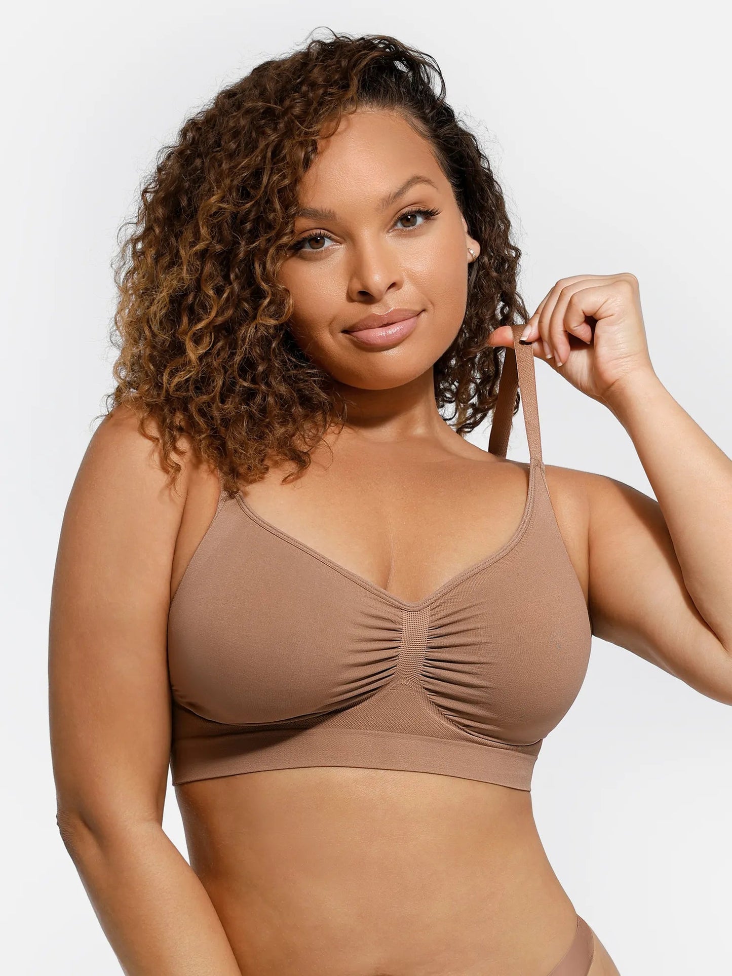 Feelingirl Everyday Wireless Bra Unlined Soft Bra