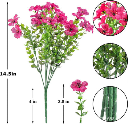 🔥Spring limited time sale-Buy 3 Save 20%💐Artificial Flowers for Outdoors-Violet pattern