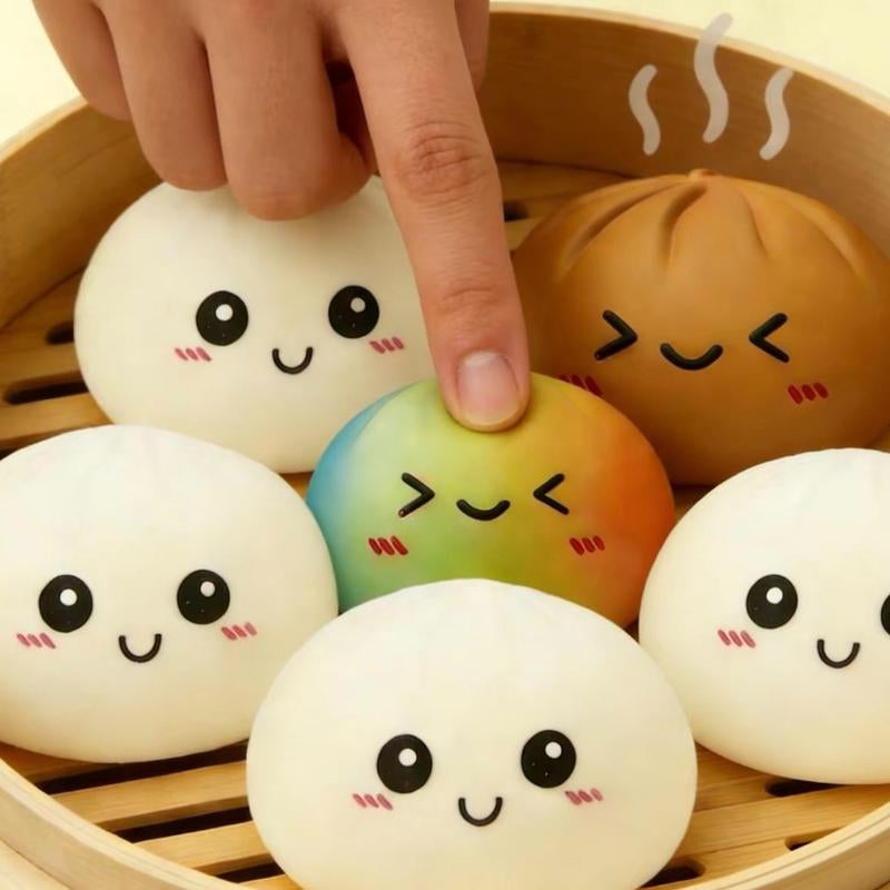 Last Day 50% OFF🔥Glitter Dumpling Squishy Steamer Blind Box Surprise Squeeze Fun