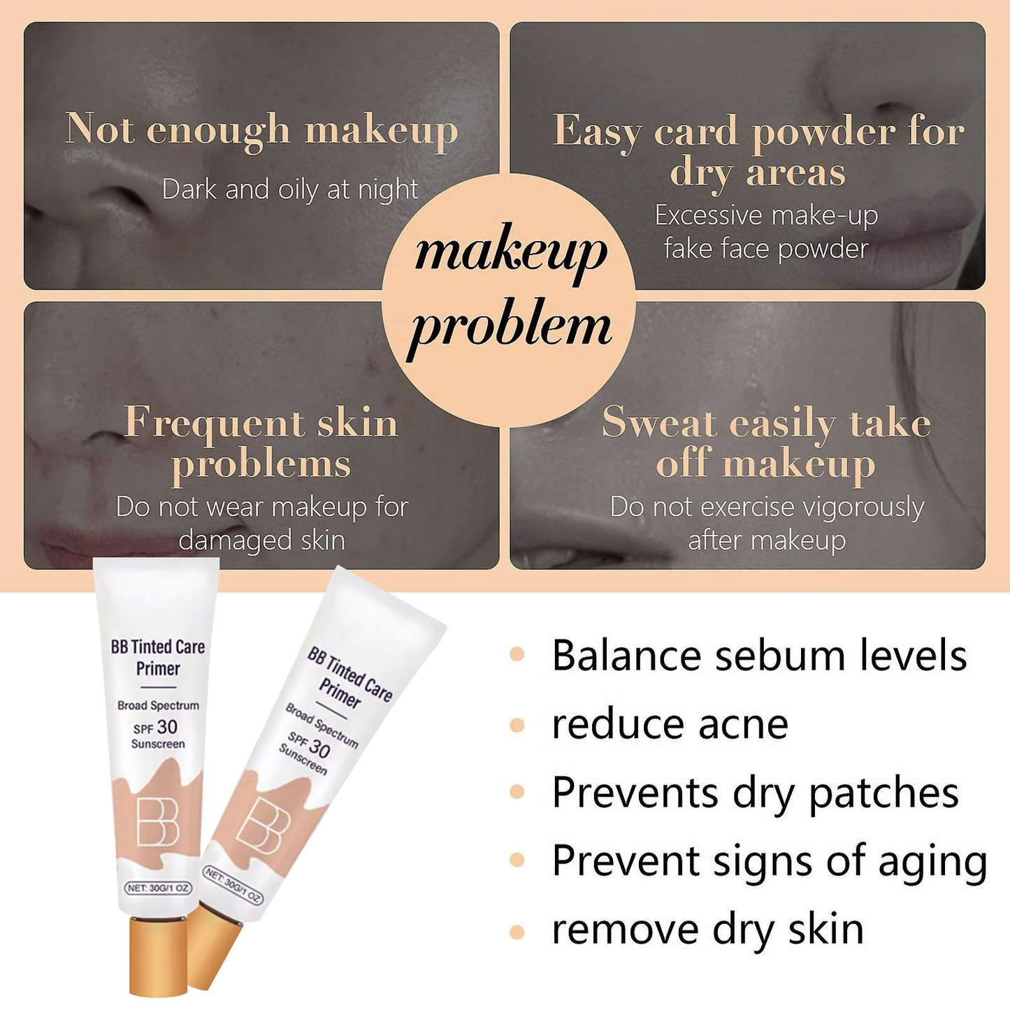 ✨BB blur tinted moisturizer SPF 30+ - instantly brightens, hydrates & smooths your skin