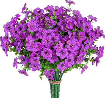 🔥Spring limited time sale-Buy 3 Save 20%💐Artificial Flowers for Outdoors-Violet pattern