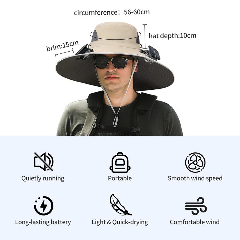 🔥Father's Day Sale 49% OFF - 2025 New Solar Fan Outdoor Fishing Hat