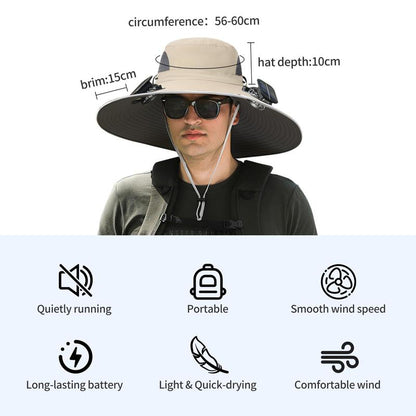 🔥Father's Day Sale 49% OFF - 2025 New Solar Fan Outdoor Fishing Hat