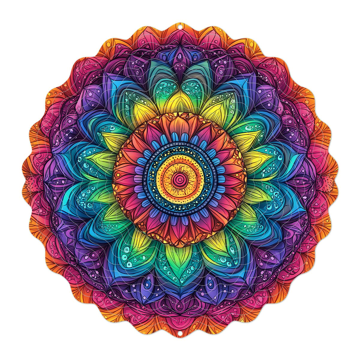 Hanging wind spinners for indoor and outdoor use