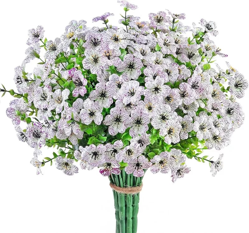 🔥Spring limited time sale-Buy 3 Save 20%💐Artificial Flowers for Outdoors-Violet pattern