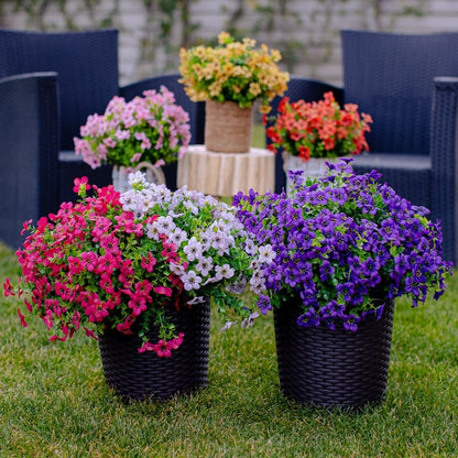 🔥Spring limited time sale-Buy 3 Save 20%💐Artificial Flowers for Outdoors-Violet pattern