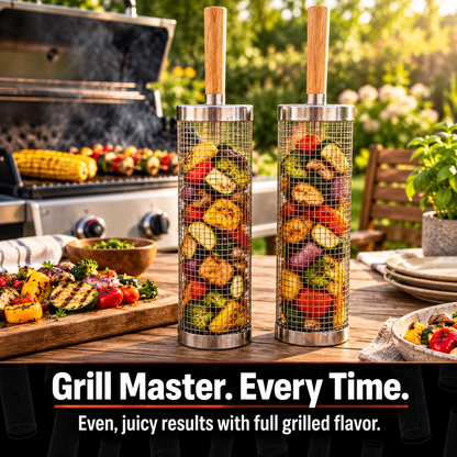 Rolling Grill Basket
