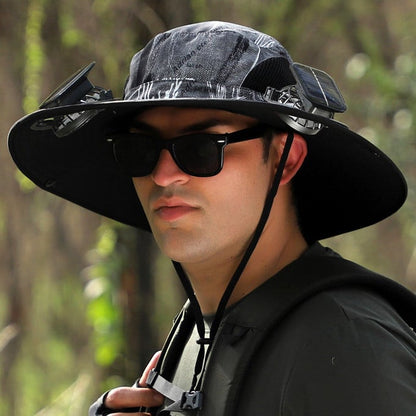 🔥Father's Day Sale 49% OFF - 2025 New Solar Fan Outdoor Fishing Hat