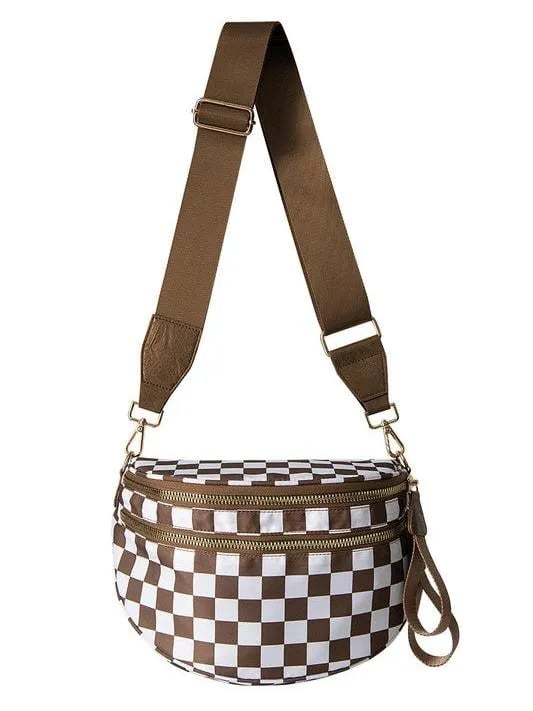 🔥Flash Sale - 49% OFF  Checkered Bum Bag