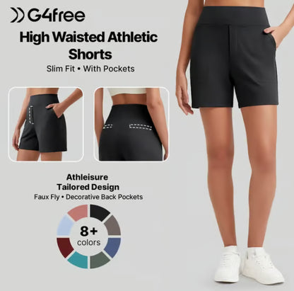 🌓Last Day 49% OFF-High Waisted Yoga Bermuda Shorts | Women Casual Activewear