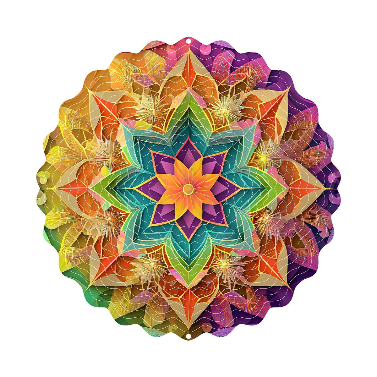 Hanging wind spinners for indoor and outdoor use