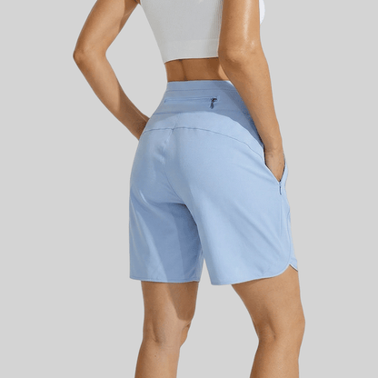🌓Last Day 49% OFF⏰Hot Sale Women's Active Athletic Long Running High Wasistband Shorts