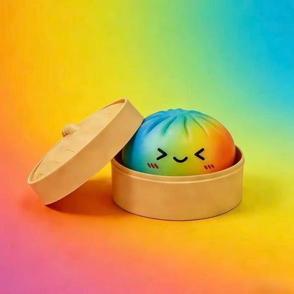 Last Day 50% OFF🔥Glitter Dumpling Squishy Steamer Blind Box Surprise Squeeze Fun