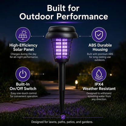 Solar Mosquito Zapper Light – Outdoor Garden Stake Lamp