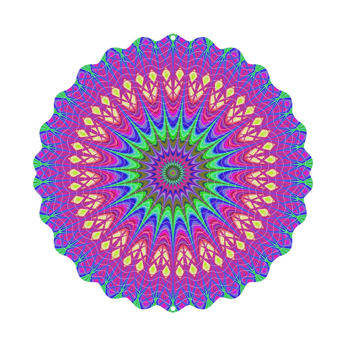 Hanging wind spinners for indoor and outdoor use