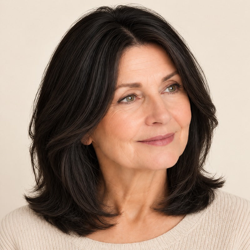 🌟Natural-Looking Hair Topper – Invisible Volume Booster for Thinning Hair