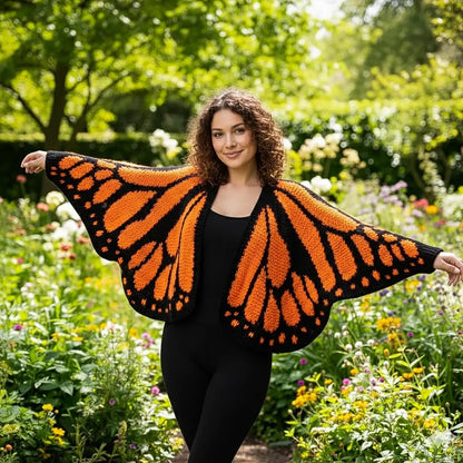 💕Hot sale 49% OFF🦋Handmade Monarch Butterfly Cardigan