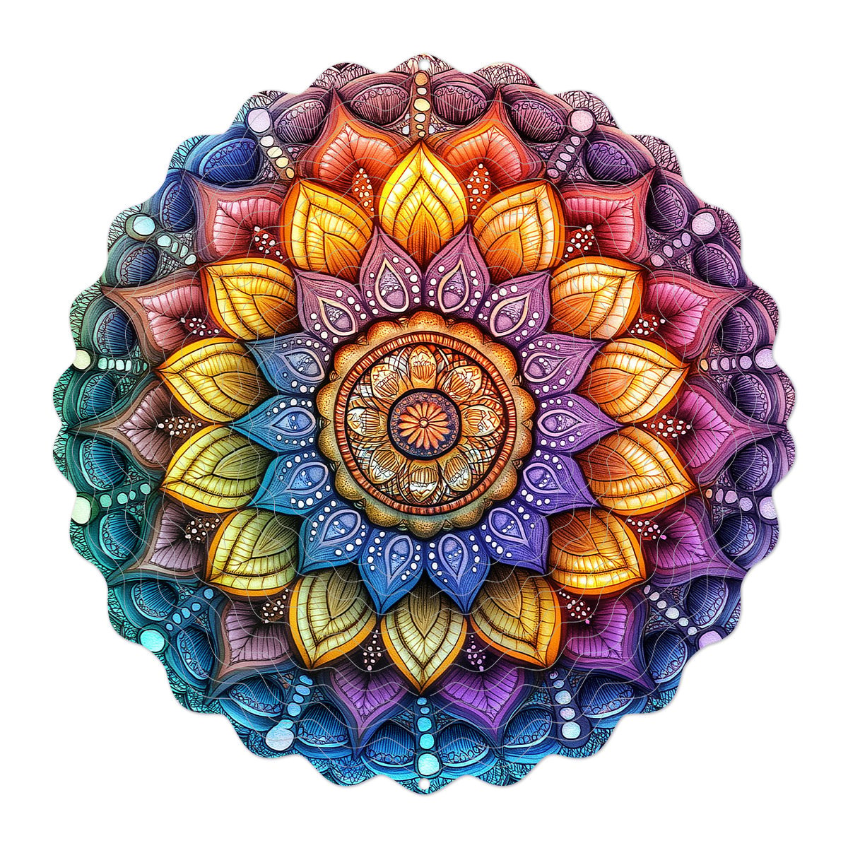 Hanging wind spinners for indoor and outdoor use