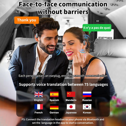 ⏰LAST DAY 49%OFF💎AI Translation Wireless OWS Bluetooth5.4 Earphones (Fit iOS & Android)