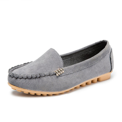🔥 Best-Seller 🔥 Round-Toe Flats — Breathable, Orthopedic Slip-On Walking Shoes