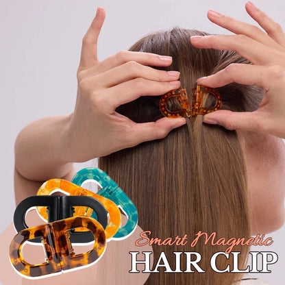 🔥 Magnetic No-Slip Hair Clips – Strong Hold Easy-Clip Set (4 PCS)