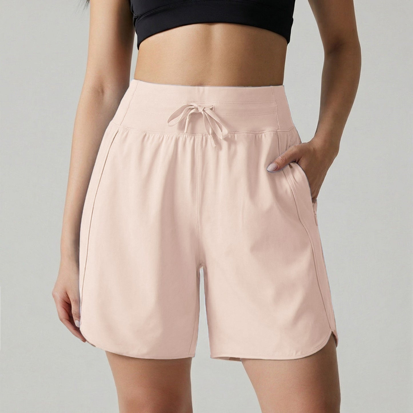 🌓Last Day 49% OFF⏰Hot Sale Women's Active Athletic Long Running High Wasistband Shorts