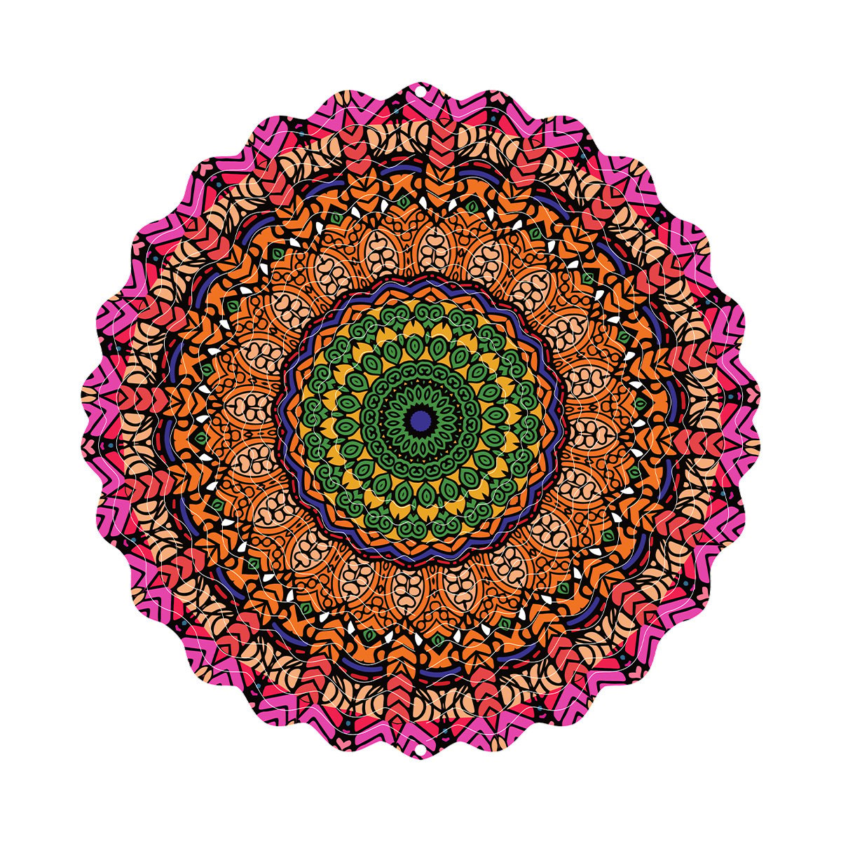 Hanging wind spinners for indoor and outdoor use