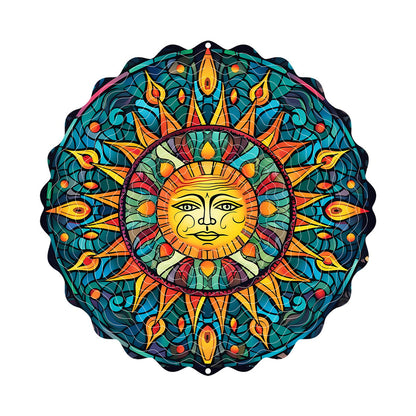 Hanging wind spinners for indoor and outdoor use