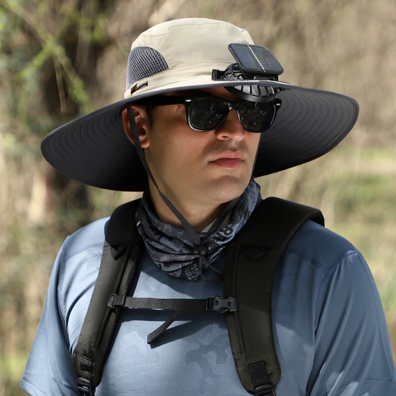 🔥Father's Day Sale 49% OFF - 2025 New Solar Fan Outdoor Fishing Hat